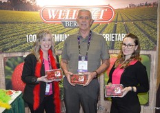 Johnna Johnson, Jim Grabowski and Alison Allwine representing Well Pict berries.